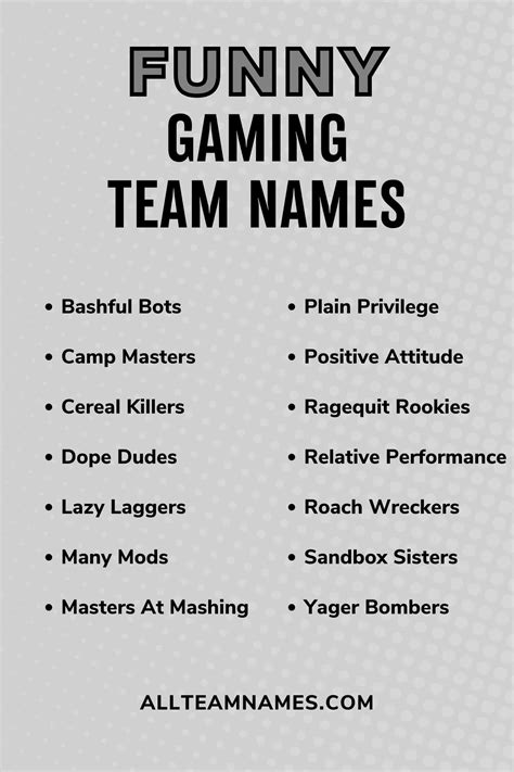 cool gaming player names